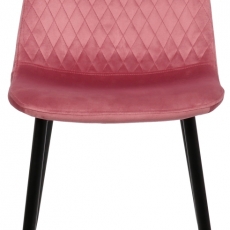 Jedálenská stolička Giverny, zamat, ružová - 2