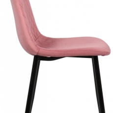 Jedálenská stolička Giverny, zamat, ružová - 3