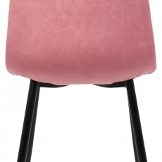 Jedálenská stolička Giverny, zamat, ružová - 4