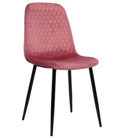 Jedálenská stolička Giverny, zamat, ružová