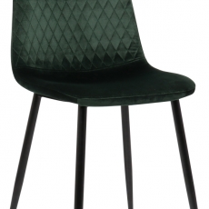 Jedálenská stolička Giverny, zamat, zelená - 1