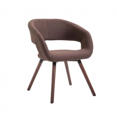 Jedálenská stolička Gizela textil, orech - 3