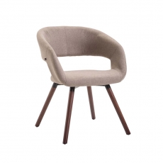 Jedálenská stolička Gizela textil, orech - 2