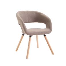 Jedálenská stolička Gizela textil, prírodná - 2