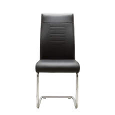 Jedálenská stolička Glady, čierna/sivá - 2