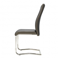 Jedálenská stolička Glady, čierna/sivá - 3