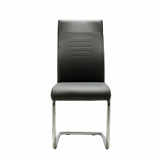 Jedálenská stolička Glady, sivá/čierna - 3