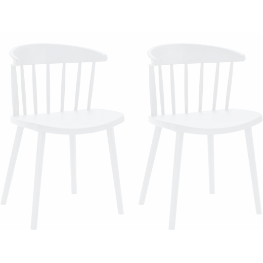 Jedálenská stolička Gola (súprava 2 ks), biela - 1