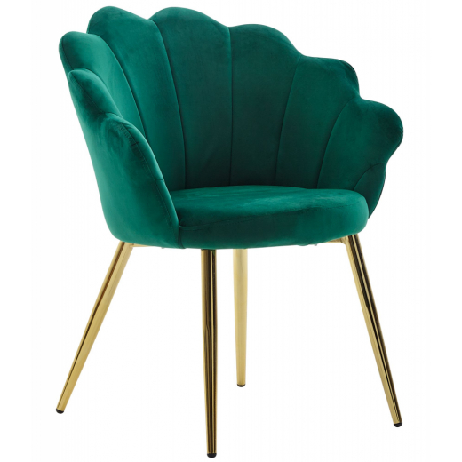 Jedálenská stolička Gregoria, zelená - 1
