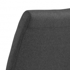 Jedálenská stolička Gudrun (SET 2ks), tkanina, šedá - 5