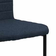Jedálenská stolička Gudrun (SET 2ks), tkanina, tmavo modrá / čierna - 8