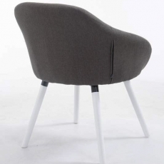 Jedálenská stolička Harry textil, biele nohy - 13