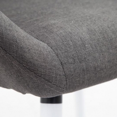 Jedálenská stolička Harry textil, biele nohy - 14