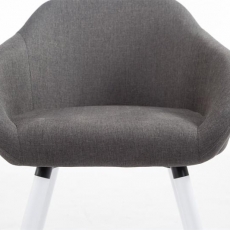 Jedálenská stolička Harry textil, biele nohy - 16