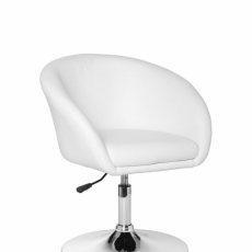 Jedálenská stolička Hawai, syntetická koža, biela - 1