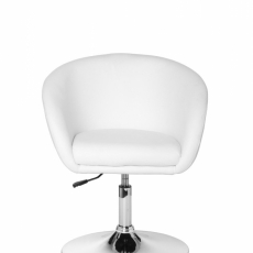Jedálenská stolička Hawai, syntetická koža, biela - 2