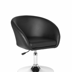Jedálenská stolička Hawai, syntetická koža, čierna - 1