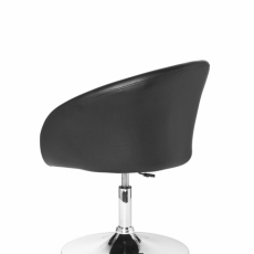 Jedálenská stolička Hawai, syntetická koža, čierna - 5