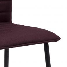 Jedálenská stolička Hedwig (SET 2ks), tkanina, červená - 7