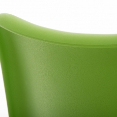 Jedálenská stolička Heidy, zelená / čierna - 3