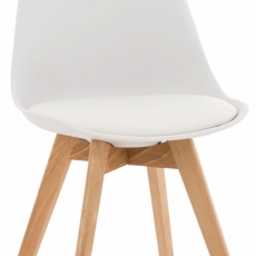 Jedálenská stolička Helga, biela - 1