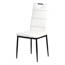 Jedálenská stolička Henrieta, biela/čierna - 1