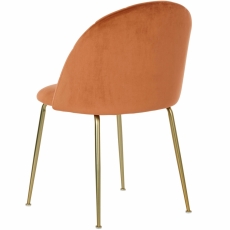 Jedálenská stolička Herria (SET 2 ks), medená - 5