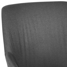 Jedálenská stolička Hima (súprava 2 ks), textil, sivá - 6