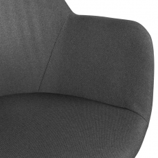 Jedálenská stolička Hima (súprava 2 ks), textil, sivá - 7