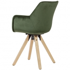 Jedálenská stolička Hima (súprava 2 ks), zelená - 5