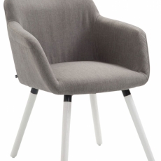 Jedálenská stolička Hugat, šedá / biela - 1
