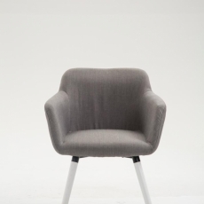 Jedálenská stolička Hugat, šedá / biela - 2