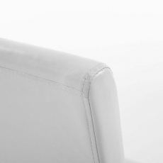 Jedálenská stolička Ina, syntetická koža, biela - 5
