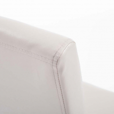 Jedálenská stolička Ina, syntetická koža, krémová - 5