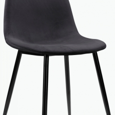 Jedálenská stolička Ines (SET 4 ks), antracitová - 1