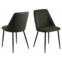 Jedálenská stolička Ines (SET 4 ks), olivová