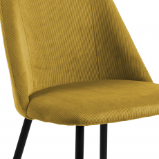 Jedálenská stolička Ines (SET 4 ks), žltá - 3