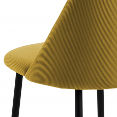 Jedálenská stolička Ines (SET 4 ks), žltá - 5