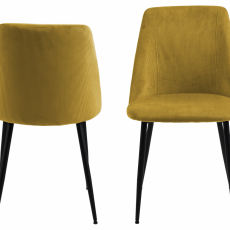 Jedálenská stolička Ines (SET 4 ks), žltá - 10