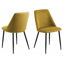 Jedálenská stolička Ines (SET 4 ks), žltá
