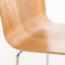 Jedálenská stolička Inga, prírodné drevo - 6