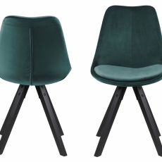 Jedálenská stolička Iris (Súprava 2 ks), zelená - 2