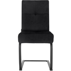 Jedálenská stolička Izumo (SET 2 ks), zamat, čierna - 2