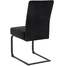 Jedálenská stolička Izumo (SET 2 ks), zamat, čierna - 6