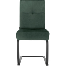 Jedálenská stolička Izumo (SET 2 ks), zamat, zelená - 2