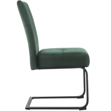 Jedálenská stolička Izumo (SET 2 ks), zamat, zelená - 3