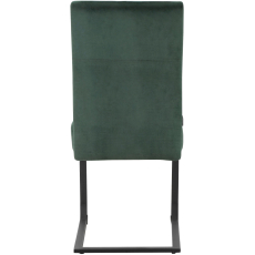 Jedálenská stolička Izumo (SET 2 ks), zamat, zelená - 5