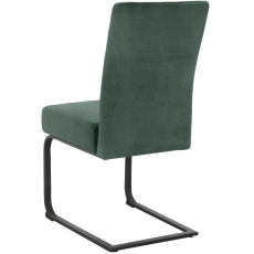 Jedálenská stolička Izumo (SET 2 ks), zamat, zelená - 6