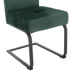 Jedálenská stolička Izumo (SET 2 ks), zamat, zelená - 7
