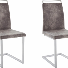 Jedálenská stolička Jasmi (Súprava 2 ks), svetlosivá - 1